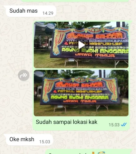 Pengiriman Papan Bunga Kaliwatubumi Butuh